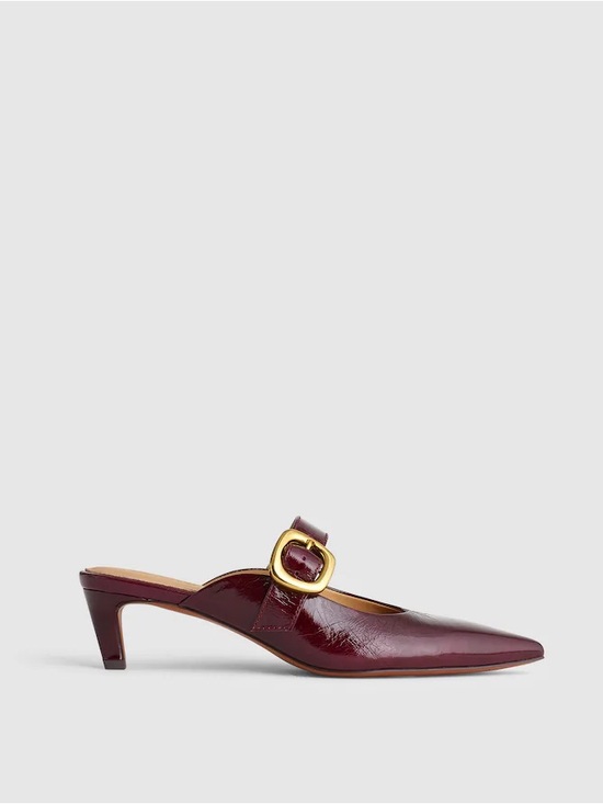 Madewell Shoes - NEW MADEWELL THE EMILIE MULE IN DEEP PLUM LEATHER 9
